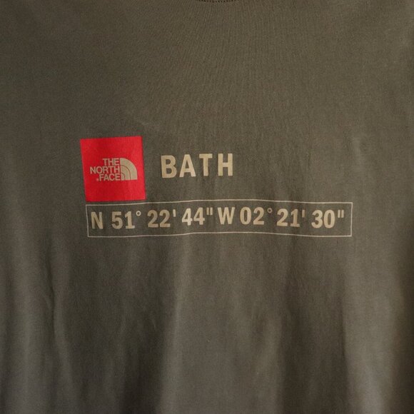 The North Face Men's Sz M Green Bath GPS Stretch Crew Short Sleeve T-Shirt Top - Picture 8 of 13